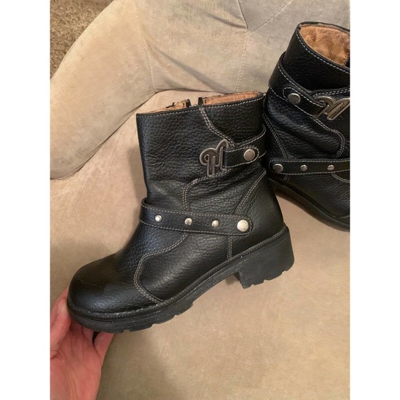 MILWAUKEE LEATHER FREEDOM FLEX MOTORCYCLE BOOTS; SIZE 8.5C